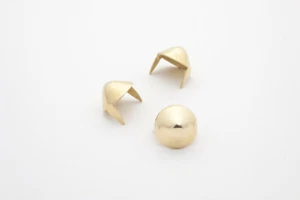 Medium 7/16" (11mm) Brass Cone Studs - Bag of 100 - Studs And Spikes - Picture 1 of 2