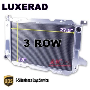 3 Row Aluminum Cooling Radiator for 1985-1996 Ford  Bronco 5.0L 5.8L 27.5x18inch - Imagen 1 de 9