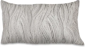 6 Pack Jacquard Decorative Throw Pillow Cover (PC1213S-6PK) | Grey/Gold Soft & W - Picture 1 of 7