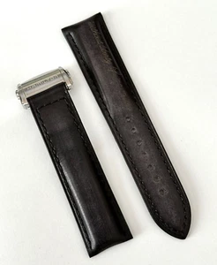 Original Hamilton "Spirit of Liberty" 22mm Black Leather Watch Band Strap - Picture 1 of 3