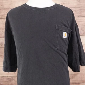 Carhartt K87 BLK ORIGINAL FIT SHORT SLEEVE BLACK POCKET TSHIRT 3XL **FADED - Bild 1 von 8