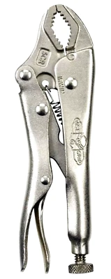 Vise-Grip 5CR 5" Long, 1-1/8" Jaw Capacity Curved Jaw Locking Pliers - Image 1 of 2