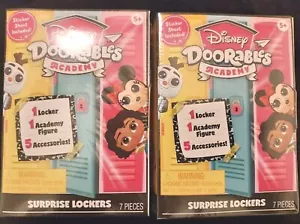 Disney Doorables Academy Surprise Lockers 2 Pack Figure w/Locker Accessories New - Picture 1 of 3