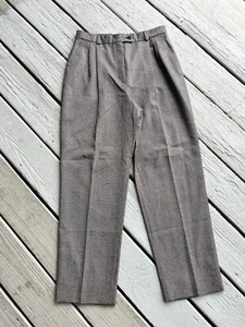 NWT Bernard Zins For Saks Vintage "Geraldine” Pants 100% Wool Pleated Size 14p - Picture 1 of 8