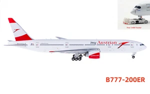 (Raro) 1:400 Phoenix PH04109 Austrian Airlines B777-200ER OE-LPD + tractor gratuito - Imagen 1 de 3
