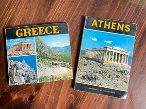 Greece & Athens Travel Souvenir Photo Books — Vintage 70s — Tourist Info & Pics - Picture 1 of 11