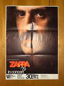 Póster de colección original de Frank Zappa en gira de conciertos 1979 Shiek Yerbouti NURNBERG - Imagen 1 de 7