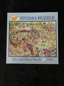 Bits and Pieces 1000 Piece Studio Puzzle Theme Park FUN! Used Complete - Picture 1 of 9