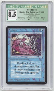 Graded Silver Signed Feedback CGC 8.5 Q+ Alpha Artist Quinton Hoover 1993 MTG! - Picture 1 of 2