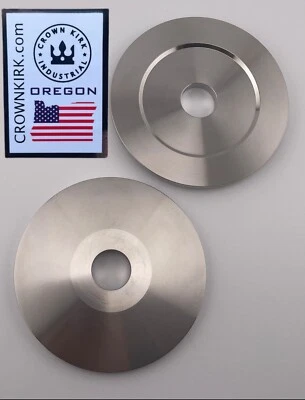 CROWN KIRK INDUSTRIAL Arbor Bench Grinding Washers 3-3/4" OD x 3/4" ID - Stainless Steel CNC Machined