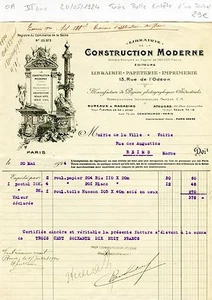 Paris VI ème 13 Rue de l'Odéon - Très Belle Entête d'un Journal du 20/05/1924 - Picture 1 of 1
