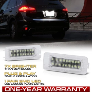 "HIGH-POWER" LED License Plate Lights Lamp For Porsche 911/Macan/Cayenne/Boxster - Picture 1 of 12