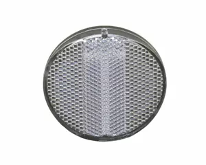 CLEAR 2-1/2" Rotondo Bicicletta Riflettore Anteriore Cruiser MTB Lowrider Bici - Foto 1 di 2