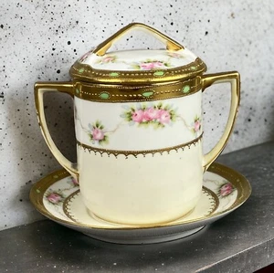Antiguo recipiente de leche condensada Nippon con placa base - Imagen 1 de 17