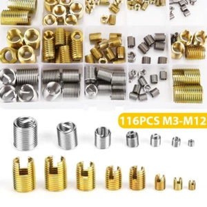 116tlg Gewinde Reparatur Satz Helicoil Auto M3 M4 M5 M6 M8 M10 M12 Gewindeeinsät - Bild 1 von 18