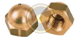 Pz20 Dado Cieco Ottone M10 Dadi Per Bullone M10 - Foto 1 di 1