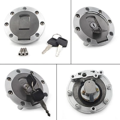 Gas Fuel Tank Cap with Lock Keys Fit Yamaha FZR250 FZR400 FZR750 FZR1000 — 第 1/4 张图片