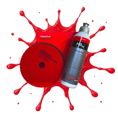 Juego de pulido Koch Chemie corte pesado H9.02 + almohadilla de pulido Koch