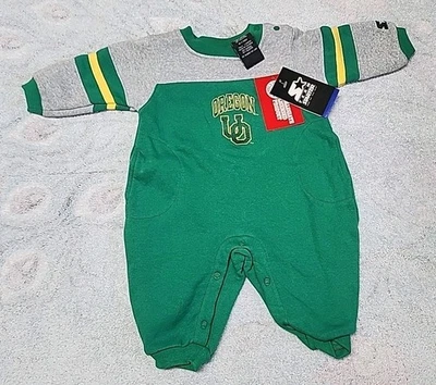 Mameluco de colección Starter University Of Oregon Ducks talla 3/6 meses verde/amarillo/gris Foto 1 de 4
