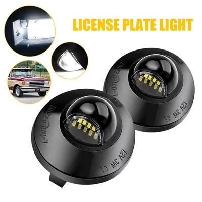 White LED License Plate Lights Fit Ford 1990-2014 F-150 1991-2004 Ford Explorer - Image 1 of 4