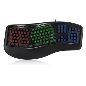 Adesso Tru Form 150 Ergonomic Illuminated Backlit Keyboard Red Green Blue - Picture 1 of 6