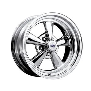 (1) Cragar 61C S/S 15X8 5X5.00 90.91 Hub -06 Offset Chrome Plated Wheel Rim - Picture 1 of 5
