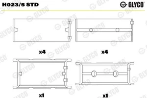 Cuscinetto albero motore per BMW Alpina Land Rover MG Glyco H023/5Std 1995-2010 - Foto 1 di 8