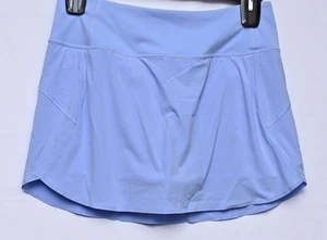 Athleta Run With It 14" Skort Skirt Women's XXS Blue Stretch Rear w/ Zip Pocket - Picture 1 of 8