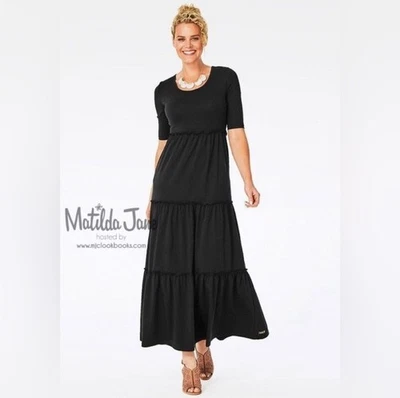 Matilda Jane Womens Size XXL Black Moments With You Own The Night Maxi Dress - Image 1 of 4