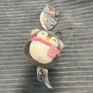 NWT 2020 Squishmallows 3.5" Jen the Penguin W/ Pink Scarf Clip for Christmas - Picture 1 of 2