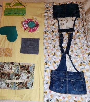 Manta sensorial inquietud manta de regazo Alzhimer demencia retro 43" X 35" Foto 1 de 4