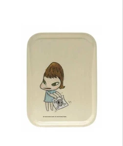 Yoshitomo Nara Wooden Art Tray Untitled 2006 How2Work Handmade JPN New - Picture 1 of 4