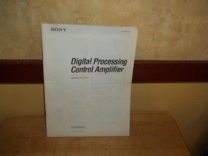 Amplificador de control de procesamiento digital Sony TA-E2000ESD instrucciones de funcionamiento hombre - Imagen 1 de 7