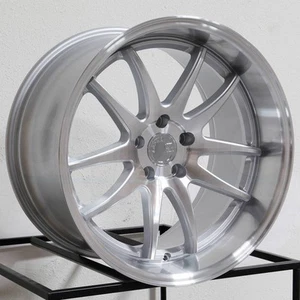 One 19x9.5 Aodhan DS02 DS2 5x114.3 30 Silver Machined Wheel Rim 73.1 - Picture 1 of 3