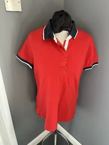 Musto Women's Polo T-Shirt Size 14, Red - Picture 1 of 3