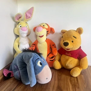 Vintage Disney Winnie Puuh, Eeyore, Tigger & Hase großes Tier Plüschtiere - Bild 1 von 24