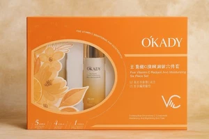 Okady Korean Face Kit 6 Stück Set Vitamin C Cleanse Moisturize Eye Tone Serum - Bild 1 von 1