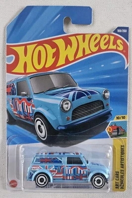 2025 Hot Wheels 67 Austin Mini Van Blue #169 Art Cars 10 Of 10 - Image 1 of 3