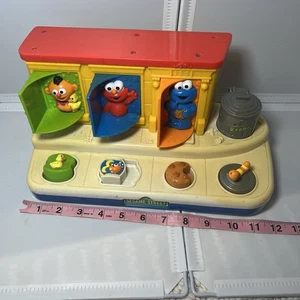 Vintage 2004 Fisher Price Sesamstraße singend Pop-Up Pop Up Poppin Pals *funktioniert* - Bild 1 von 7