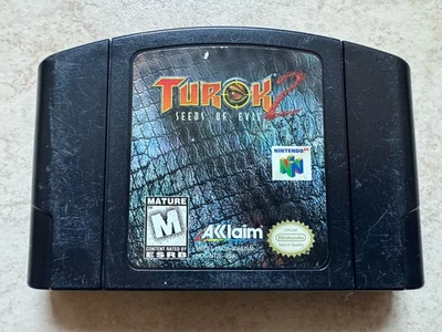 Turok 2: Seeds of Evil (Nintendo 64 N64, 1998) Cartridge Only Tested Authentic - Image 1 of 4
