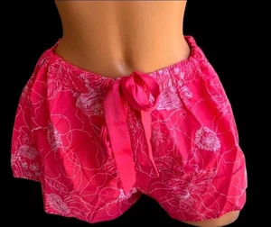 Pantalones Cortos Victoria's Secret XL Algodón Dormir Playa Pijama Parte Inferior Salón Rosa Floral  - Imagen 1 de 9