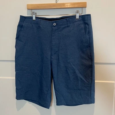 Pebble Beach Mens Navy Blue Dry Luxe Performance Golf Shorts Size 34 - Image 1 of 4