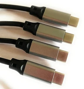 USB-C Cable 5A/20V 100W PD Fast Charging E-Mark Type C (3.3 ft - Silver - Qty 2) - Picture 1 of 1