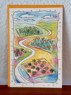 Tarjetas Carlton de colección "Mucha suerte" nueva tarjeta de felicitación de aventura Foto 1 de 3