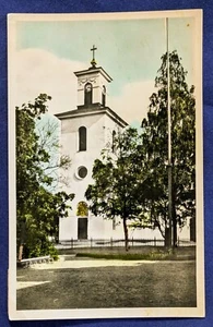 VTG 1930s RPPC Rare Hand Colored Real Photo Postcard Bjartra Kyrka Church - Picture 1 of 2