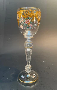 Prunkglas Pokal Weinglas Fritz Heckert signiert - Bild 1 von 14