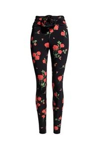 NEW H&M HM h m MAGDA BUTRYM Rose Appliqué Leggings appliqued small s - Picture 1 of 1