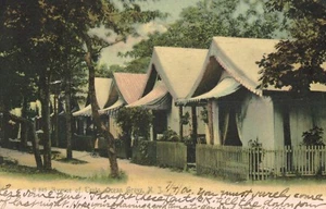 Ocean Grove,New Jersey,Avenue of Tents,Monmouth Co.Used,Flag Cancel,1906 - Picture 1 of 2