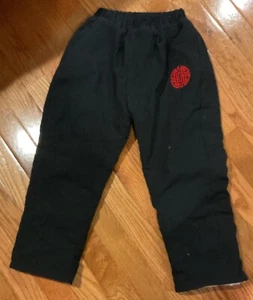Asian Tradition Logo Puffer Boys Black Pants Size US (6/7) Asia 130 - Picture 1 of 4