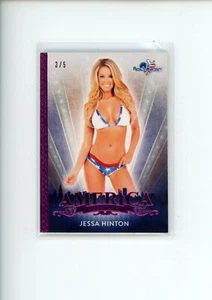 2017 Benchwarmer America the Beautiful Jessa Hinton Pink Foil Premium Base 3/5 - Bild 1 von 2